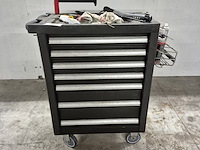 Gereedschapskar met inhoud, kastor - afbeelding 1 van  14