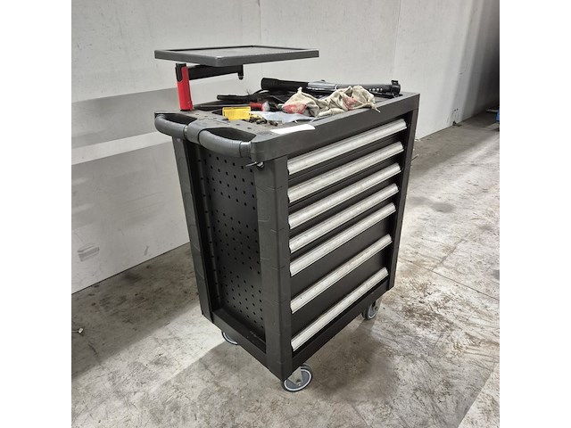 Gereedschapskar met inhoud, kastor - afbeelding 7 van  14