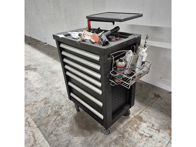 Gereedschapskar met inhoud, kastor - afbeelding 8 van  14