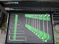 Gereedschapskar met inhoud, stahlwerk, sw14 - afbeelding 3 van  40