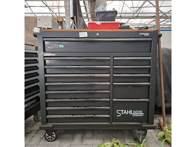 Gereedschapskar met inhoud, stahlwerk, sw14 - afbeelding 1 van  40