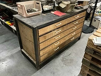 Gereedschapskast met lades 175x73xh101cm