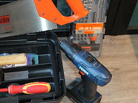 Gereedschapskist met diverse gereedschappen en accuboormachine ferm, lader ontbreekt. - afbeelding 2 van  3