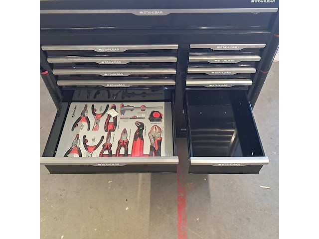 Gereedschapskist, stahlbar, zwart - afbeelding 7 van  19