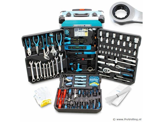 Gereedschapskofer 599 delig - afbeelding 1 van  11