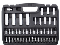 Gereedschapskoffer / ratelsleutelset 94-delig - chroom-vanadiumstaal - incl. koffer - afbeelding 8 van  11