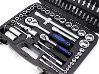 Gereedschapskoffer / ratelsleutelset 94-delig - chroom-vanadiumstaal - incl. koffer - afbeelding 7 van  11