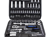 Gereedschapskoffer / ratelsleutelset 94-delig - chroom-vanadiumstaal - incl. koffer - afbeelding 6 van  11