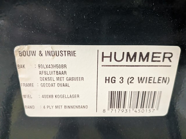 Gereedschapskruiwagen hummer, hg3 - afbeelding 2 van  10
