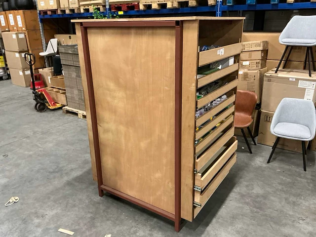 Gereedschapsladekast 108x122,5xh182cm - afbeelding 1 van  3