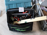 Gereedschapstas festool gevuld met o.a. tangen, schroevendraaiers en inbussleutels. - afbeelding 1 van  3