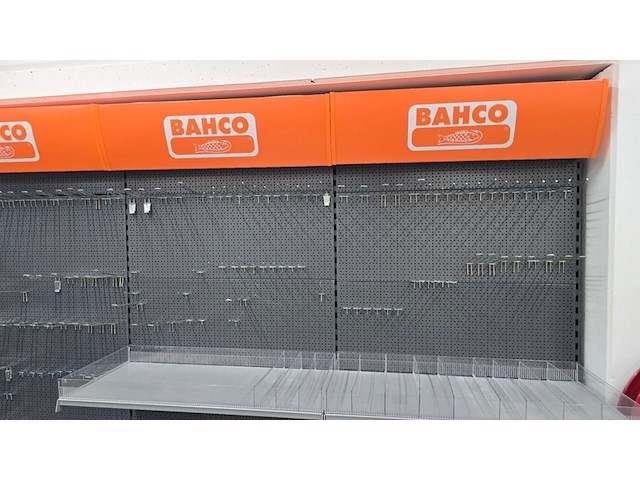 Gereedschapstelling / magazijnstelling bahco, showstelling, grijs oranje - afbeelding 4 van  13