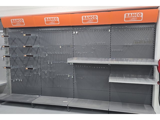 Gereedschapstelling / magazijnstelling bahco, showstelling, grijs oranje - afbeelding 1 van  13