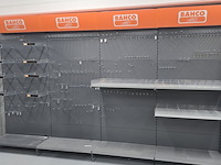 Gereedschapstelling / magazijnstelling bahco, showstelling, grijs oranje