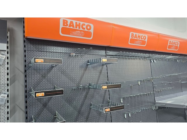 Gereedschapstelling / magazijnstelling bahco, showstelling, grijs oranje - afbeelding 12 van  13