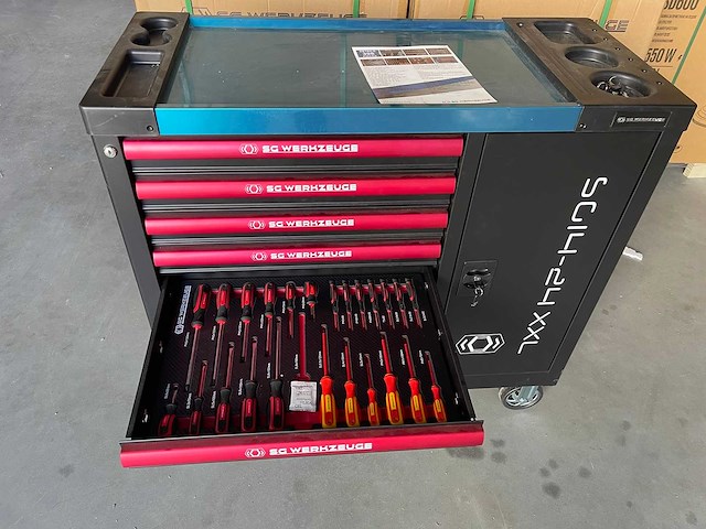 Gereedschapswagen - inclusief gereedschap - sg werkzeuge sg14-24 xxl - afbeelding 3 van  23