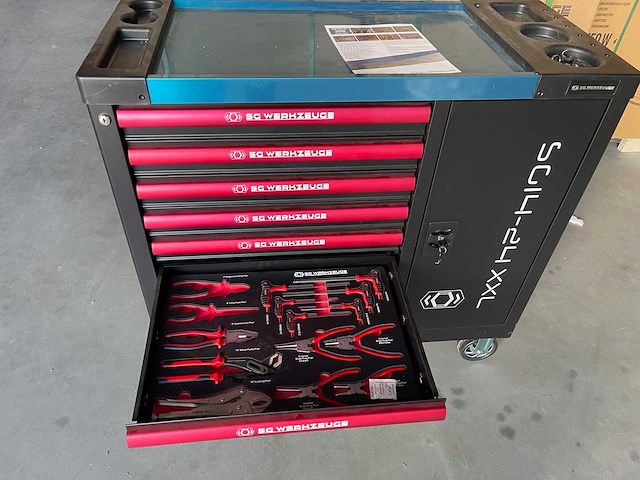 Gereedschapswagen - inclusief gereedschap - sg werkzeuge sg14-24 xxl - afbeelding 4 van  23