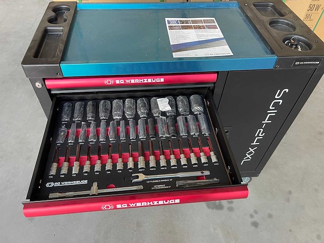 Gereedschapswagen - inclusief gereedschap - sg werkzeuge sg14-24 xxl - afbeelding 22 van  23