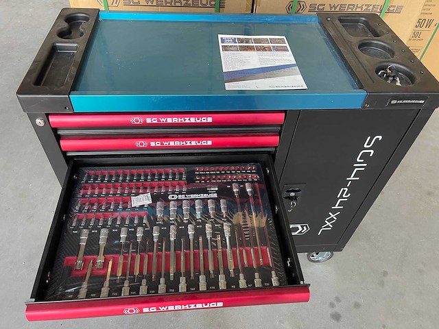 Gereedschapswagen - inclusief gereedschap - sg werkzeuge sg14-24 xxl - afbeelding 23 van  23