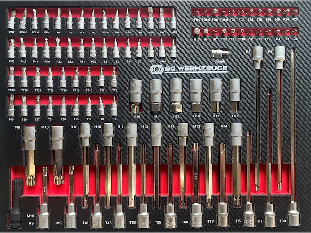 Gereedschapswagen - inclusief gereedschap - sg werkzeuge sg14-24 xxl - afbeelding 13 van  24