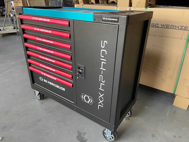 Gereedschapswagen - inclusief gereedschap - sg werkzeuge sg14-24 xxl - afbeelding 20 van  24