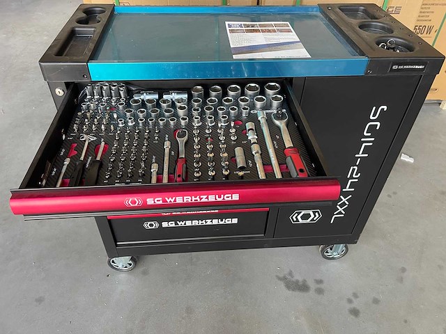 Gereedschapswagen - inclusief gereedschap - sg werkzeuge sg14-24 xxl - afbeelding 22 van  24