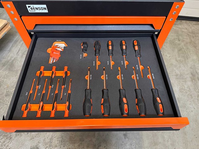 Gereedschapswagen 3 laden gevuld 174 delig - afbeelding 4 van  6