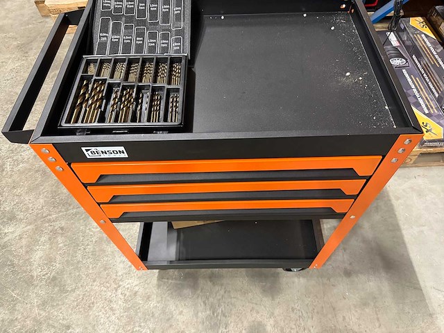 Gereedschapswagen 3 laden gevuld 174 delig - afbeelding 2 van  6