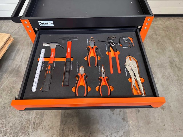 Gereedschapswagen 3 laden gevuld 174 delig - afbeelding 3 van  6