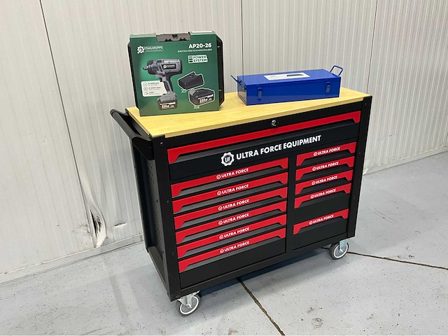 Gereedschapswagen 471 pcs en slagmoersleutelset en krachtdoppenset - afbeelding 22 van  39