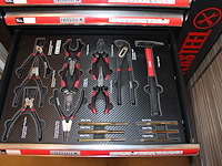 Gereedschapswagen eversteel gevuld met diverse gereedschap w.o. schroevendraaiers, doppenset, tangen, sleut... - afbeelding 5 van  8