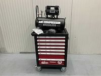 Gereedschapswagen gevuld en hogedrukcompressor 40 liter - ultra force equipment - afbeelding 32 van  35