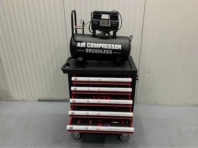 Gereedschapswagen gevuld en hogedrukcompressor 40 liter - ultra force equipment - afbeelding 38 van  38