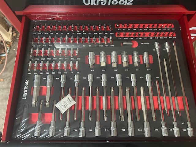 Gereedschapswagen gevuld, ultratoolz, germany 7/7 , rood, 2025 - afbeelding 3 van  10