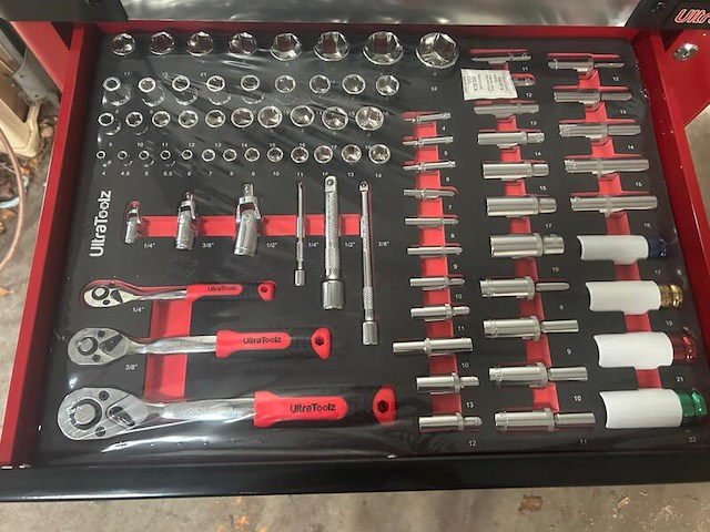 Gereedschapswagen gevuld, ultratoolz, germany 7/7 , rood, 2025 - afbeelding 4 van  10