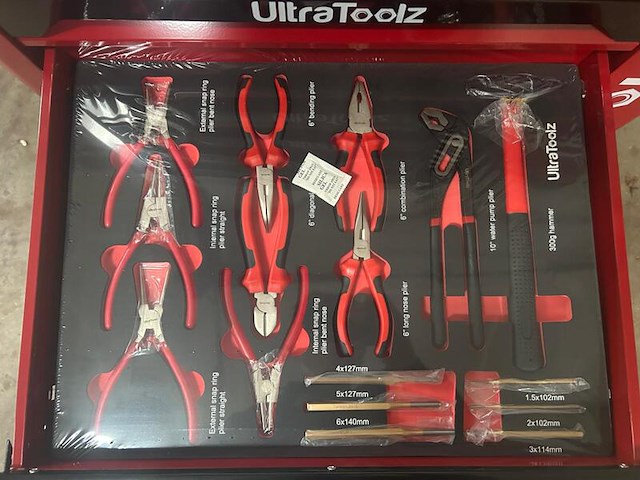 Gereedschapswagen gevuld, ultratoolz, germany 7/7 , rood, 2025 - afbeelding 6 van  10