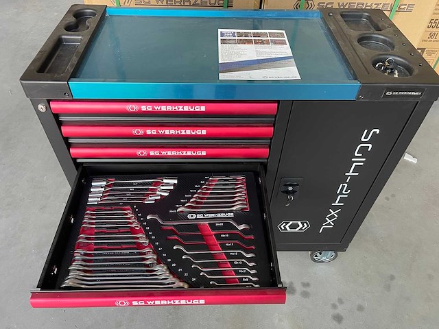Gereedschapswagen inclusief gereedschap - sg werkzeuge sg14-24 xxl - afbeelding 1 van  18