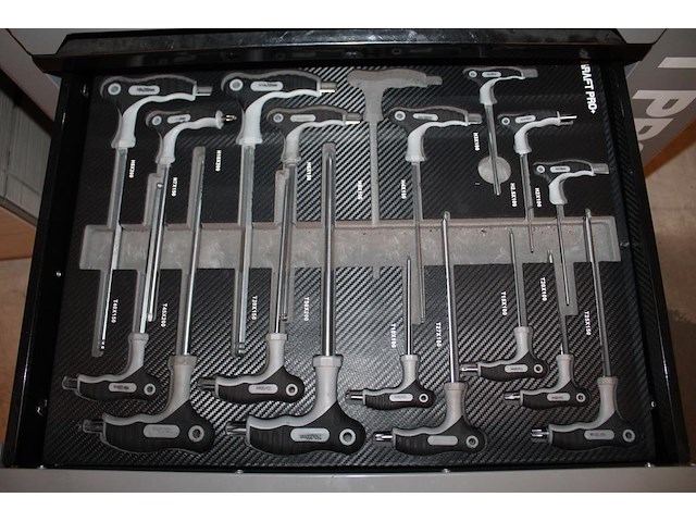 Gereedschapswagen kraft pro+ met 7 laden gevuld met gereedschappen. - afbeelding 6 van  8