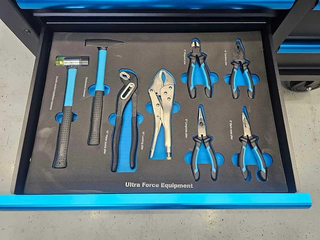 Gereedschapswagen lichte transportschade 12 laden 463pcs - softclose laden - 2026ultra force equipment - afbeelding 3 van  16