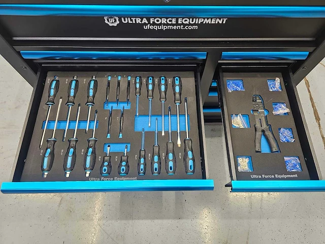 Gereedschapswagen lichte transportschade 12 laden 463pcs - softclose laden - 2026ultra force equipment - afbeelding 4 van  16