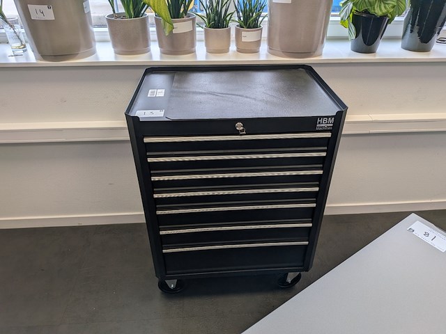 Gereedschapswagen met complete gereedschapsset, hbm machines - afbeelding 5 van  12