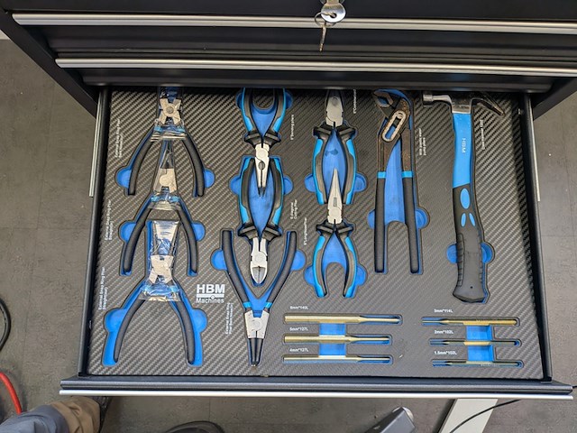 Gereedschapswagen met complete gereedschapsset, hbm machines - afbeelding 8 van  12