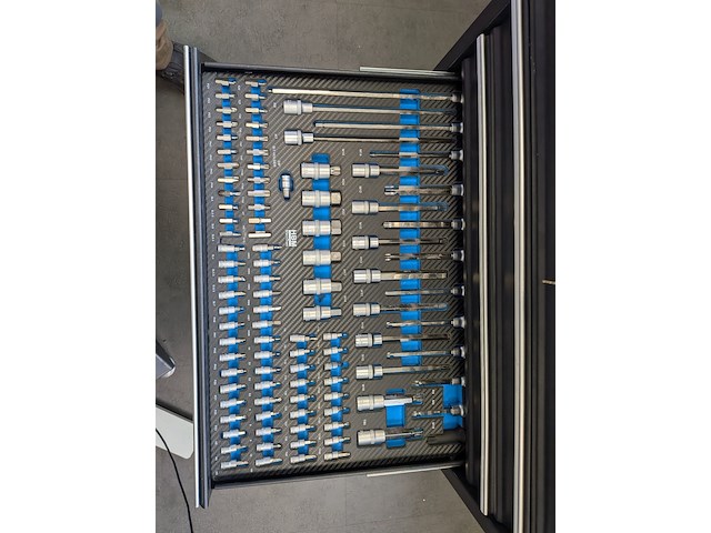 Gereedschapswagen met complete gereedschapsset, hbm machines - afbeelding 9 van  12