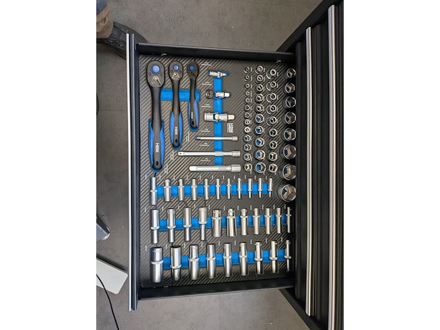 Gereedschapswagen met complete gereedschapsset, hbm machines - afbeelding 10 van  12