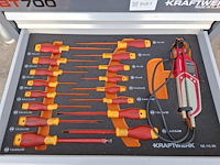 Gereedschapswagen met divers 1000v gereedschap kraftwerk, bt700 - afbeelding 5 van  10