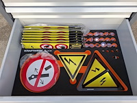 Gereedschapswagen met divers 1000v gereedschap kraftwerk, bt700 - afbeelding 9 van  10