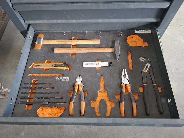 Gereedschapswagen met inhoud, betabox - afbeelding 11 van  13