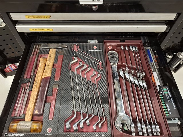 Gereedschapswagen met inhoud kraftwerk - afbeelding 9 van  11