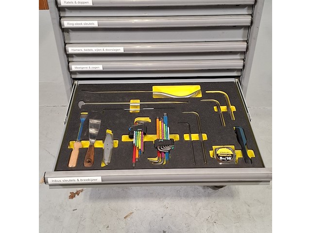 Gereedschapswagen met inhoud, lista - afbeelding 3 van  24