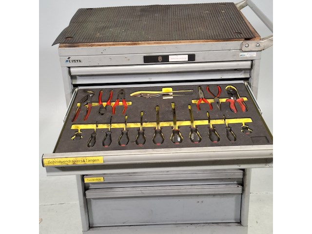 Gereedschapswagen met inhoud, lista - afbeelding 15 van  20